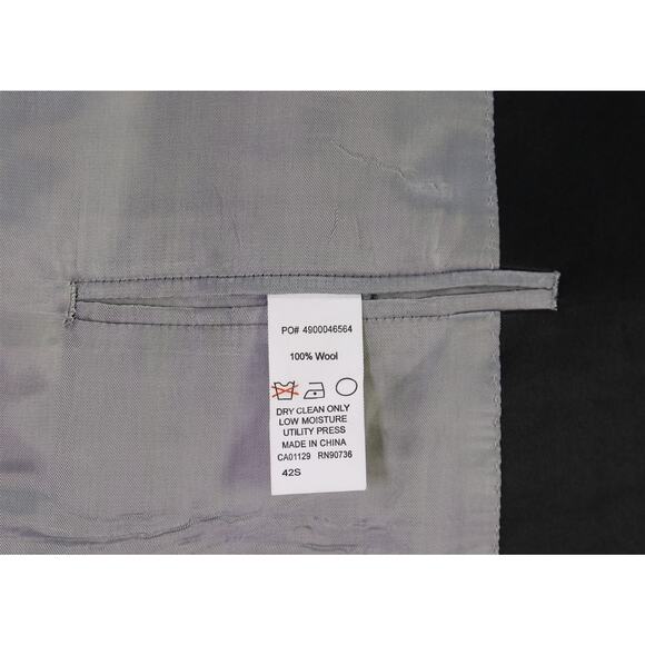 Calvin Klein Black Formal Tuxedo 2-Btn Wool Suit Blazer and Pants 42S - Picture 9 of 10